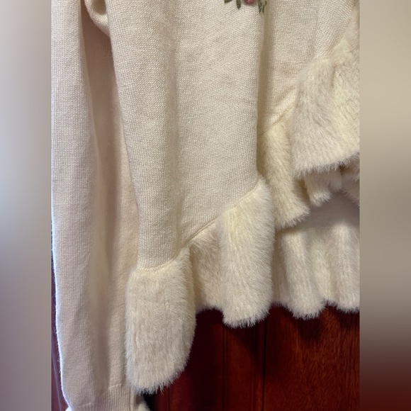 Lacemade Liz Lisa 🌸Gunne Sax Prairie Style Y2K Floral Ruffle Cardigan/Sweater🤍 - Picture 12 of 14